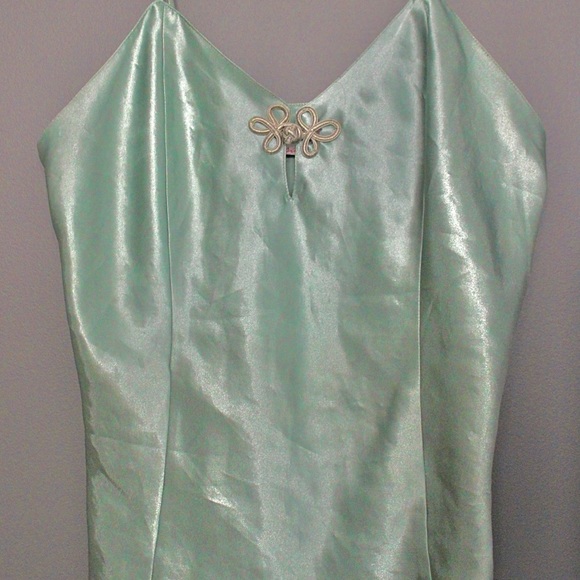 Versailles slip top- satin mint green - Picture 2 of 4